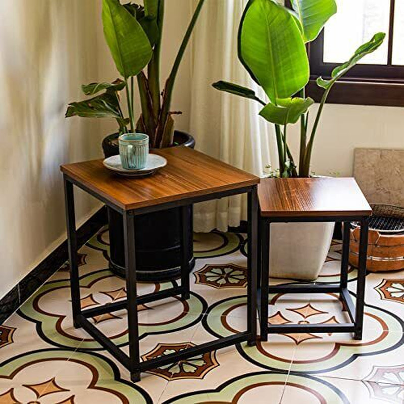 Nesting Tables Coffee Table Set of 2 - End Tables Living Room Small Side