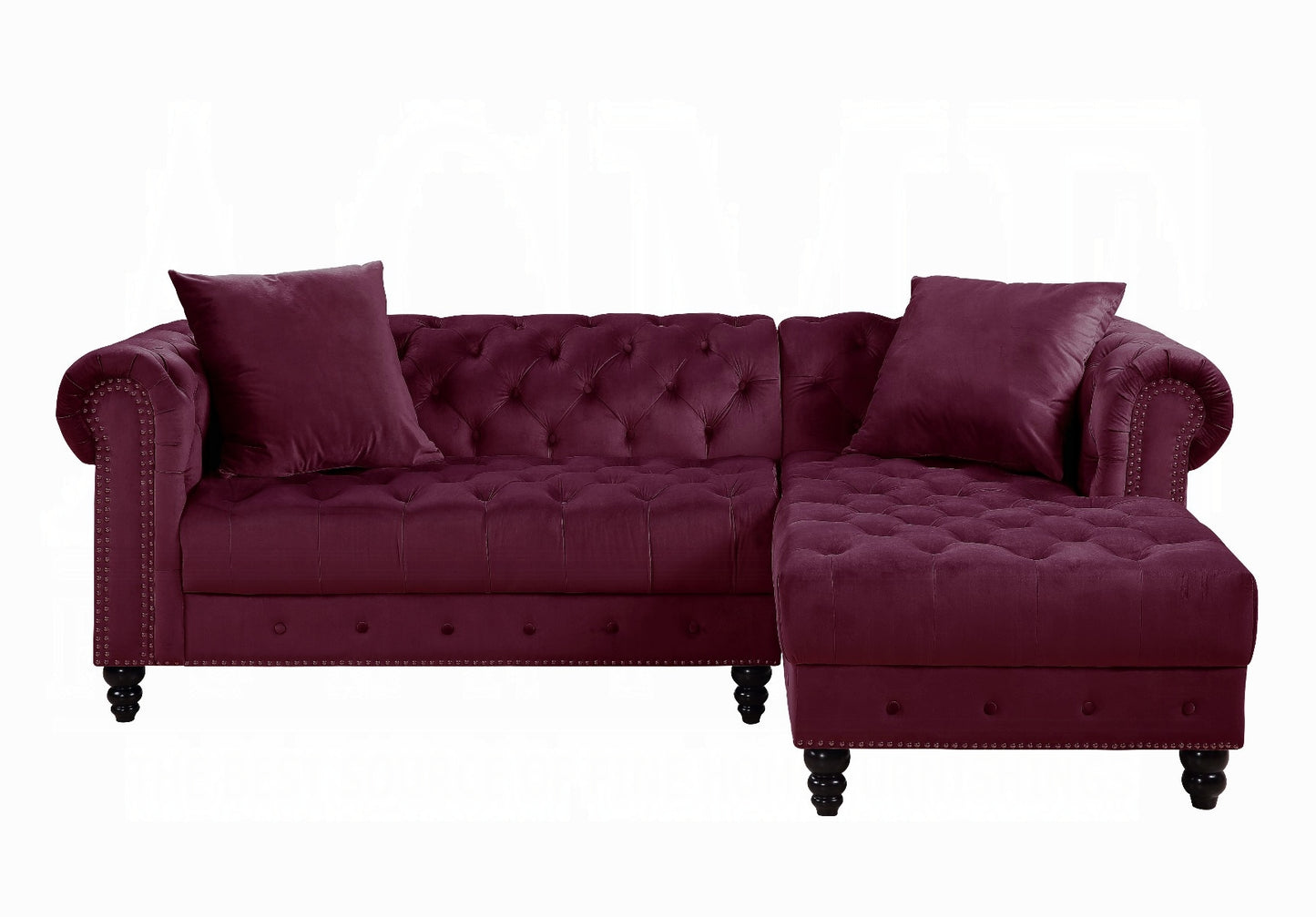 ADNELIS SECTIONAL SOFA RED