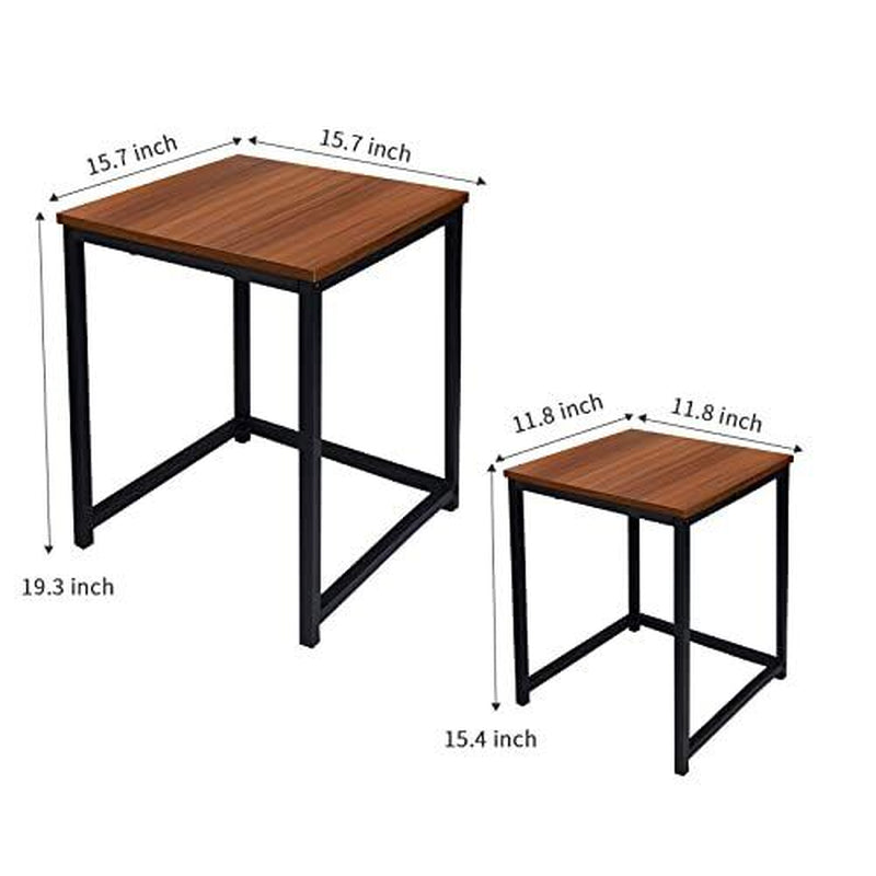 Nesting Tables Coffee Table Set of 2 - End Tables Living Room Small Side