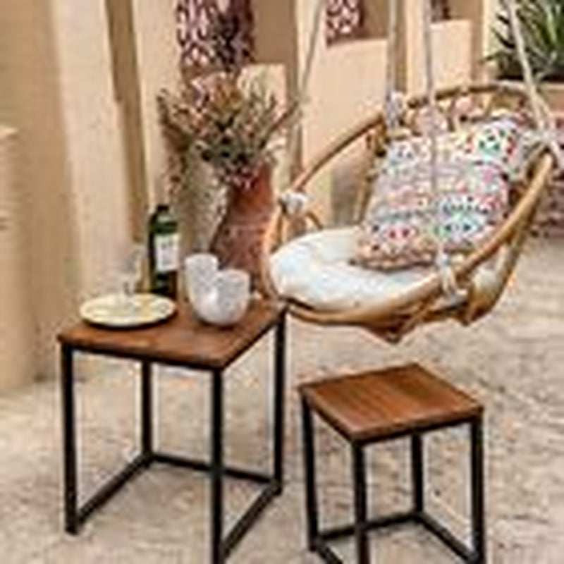 Nesting Tables Coffee Table Set of 2 - End Tables Living Room Small Side