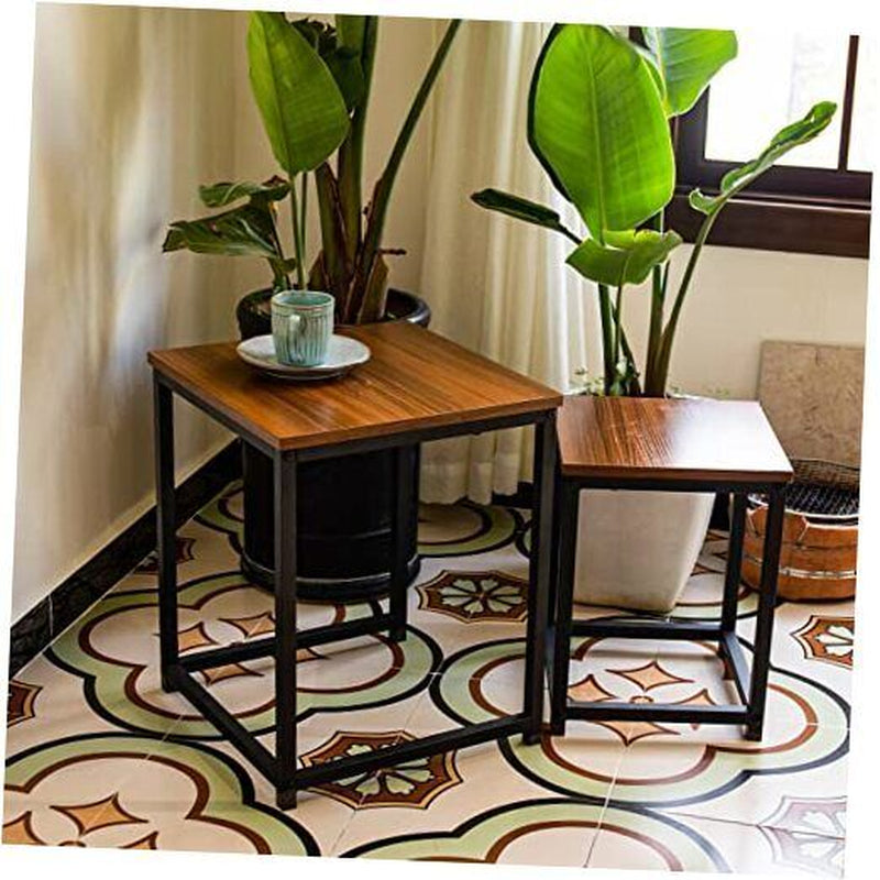 Nesting Tables Coffee Table Set of 2 - End Tables Living Room Small Side