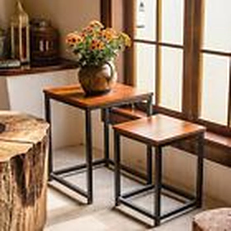 Nesting Tables Coffee Table Set of 2 - End Tables Living Room Small Side